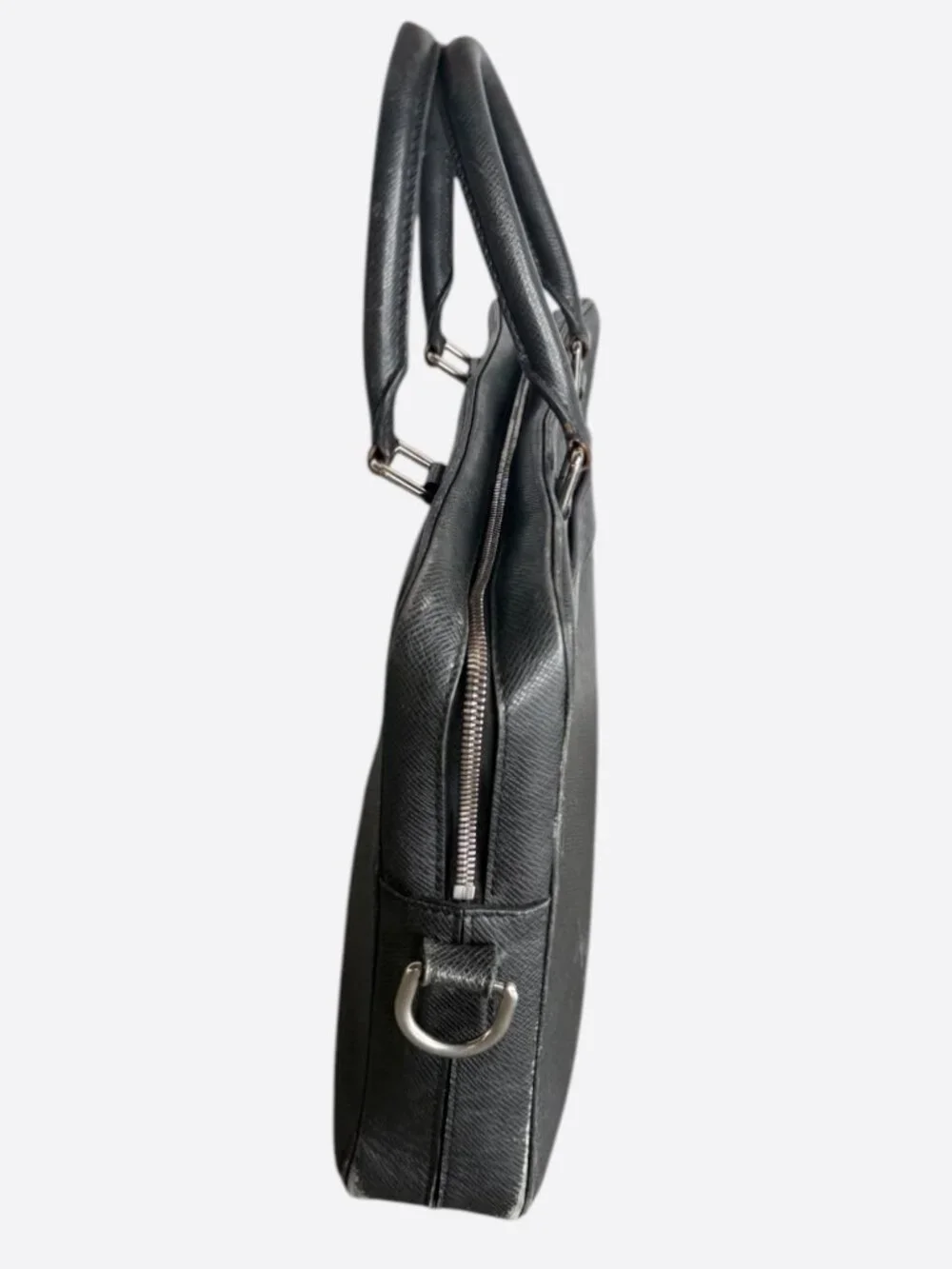 Louis Vuitton Black Taigarama Porte Documents Laptop Bag